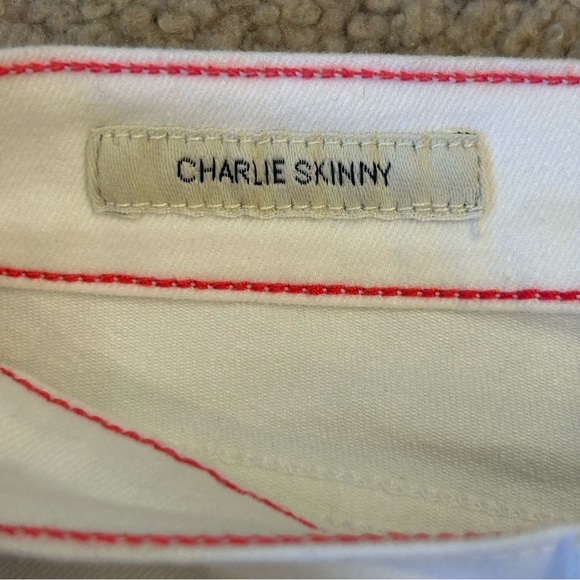 Lucky Brand White Charlie Skinny Jeans Size 10/30 - Picture 6 of 8
